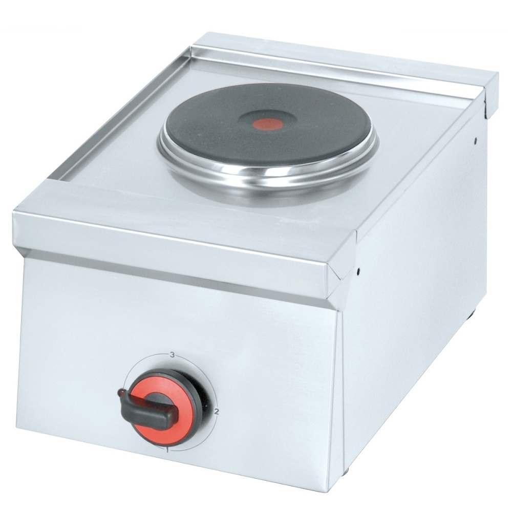 Electric boiling 1 round plates table top - 300x450x240 mm - 2000 W 230/1V - 44810M10 Eurast