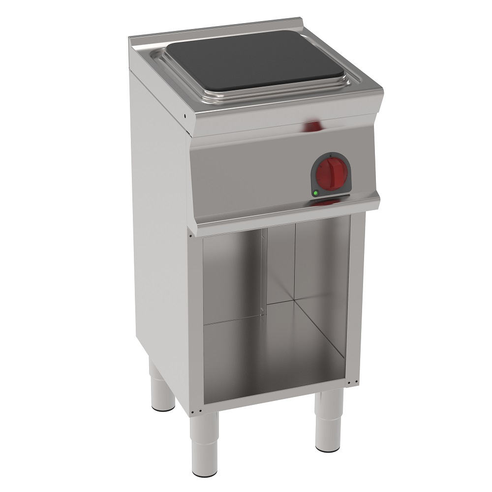 Electric cooker with 1 square plate  on open support - 400x450x900 mm - 4000 W 230/1V - 30941613 Eur