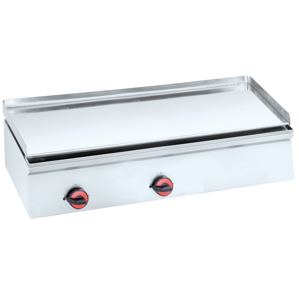 Electric hard chrome hot plate 12 mm smooth table top - 1000x450x240 mm - 5000 W 230/1V - 4445EM10 E