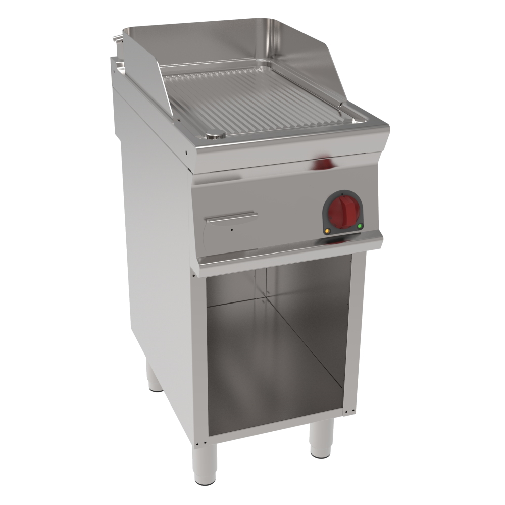 Electric iron hot plate 15 mm  grooved on open support - 400x700x900 mm - 3900 W 400/3V - 36830617 E