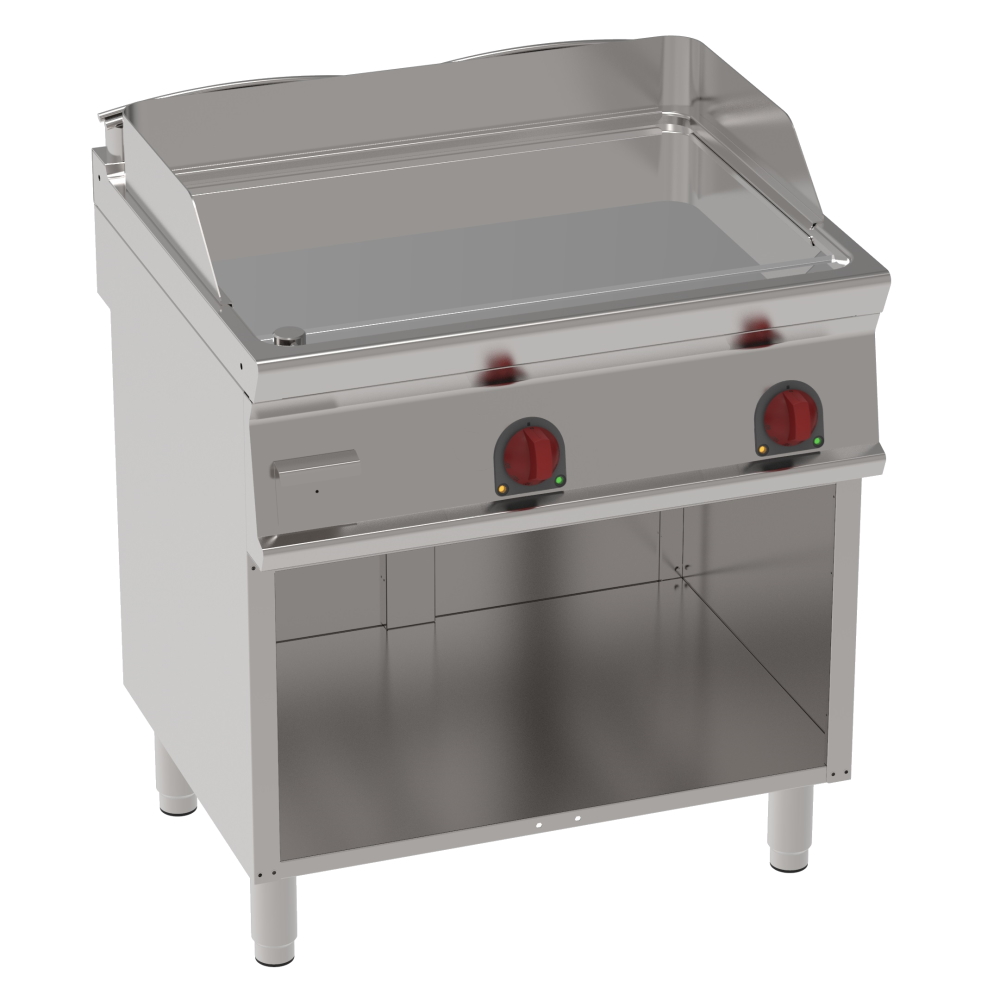 Electric hard chrome hot plate 15 mm smooth on open support - 800x700x900 mm - 7800 W 400/3V - 36340