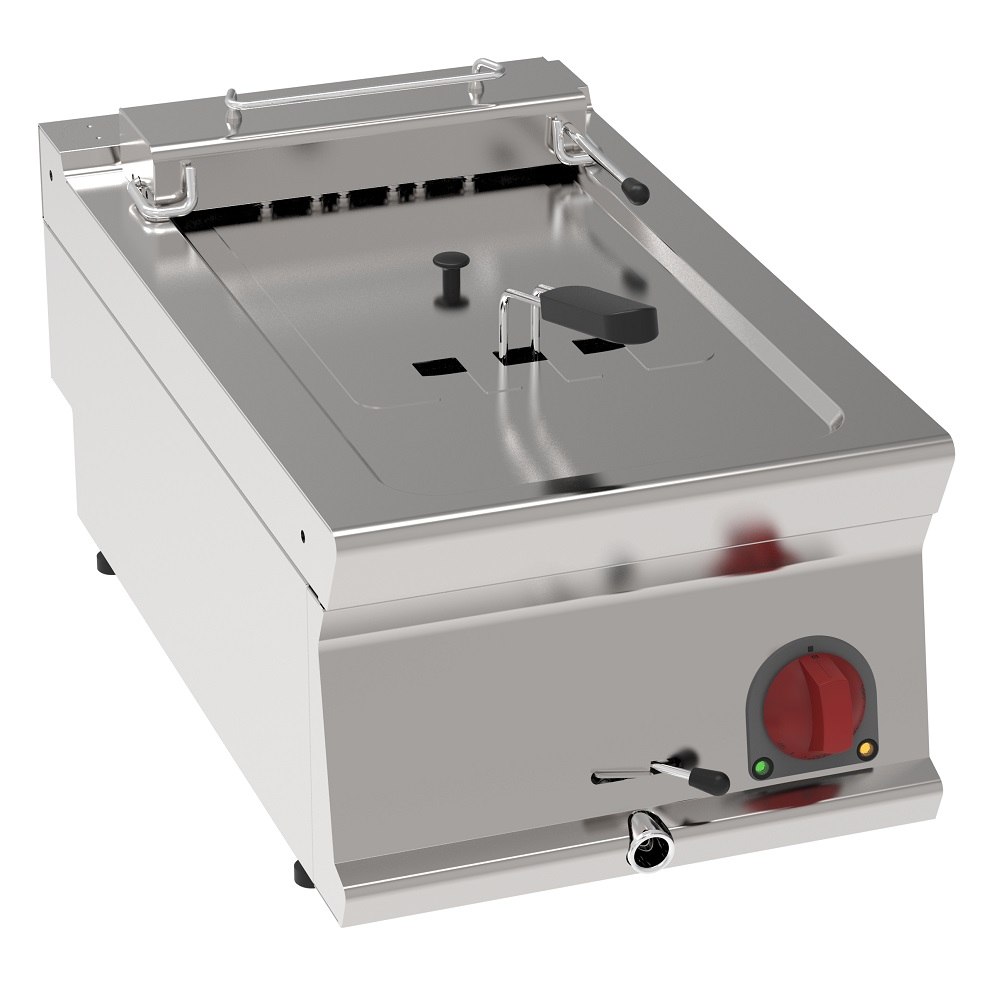 Electric fryer 10 liters tabletop - 400x700x280 mm - 7500 W 400/3V - 39490617 Eurast