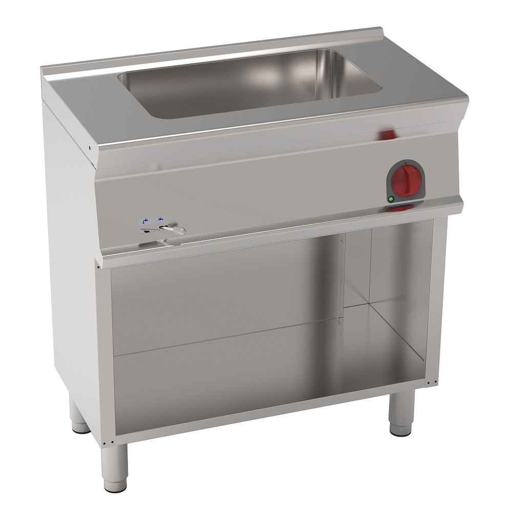 Electric bain marie gn 1/1 on open support - 800x450x900 mm - 1300 W 230/1V - 30811617 Eurast