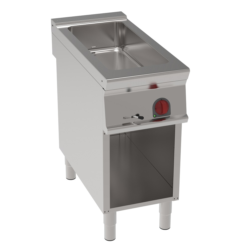 Electric bain-marie 4 gn 1/3 on open support - 400x900x900 mm - 3000 W 400/3V - 37940613 Eurast