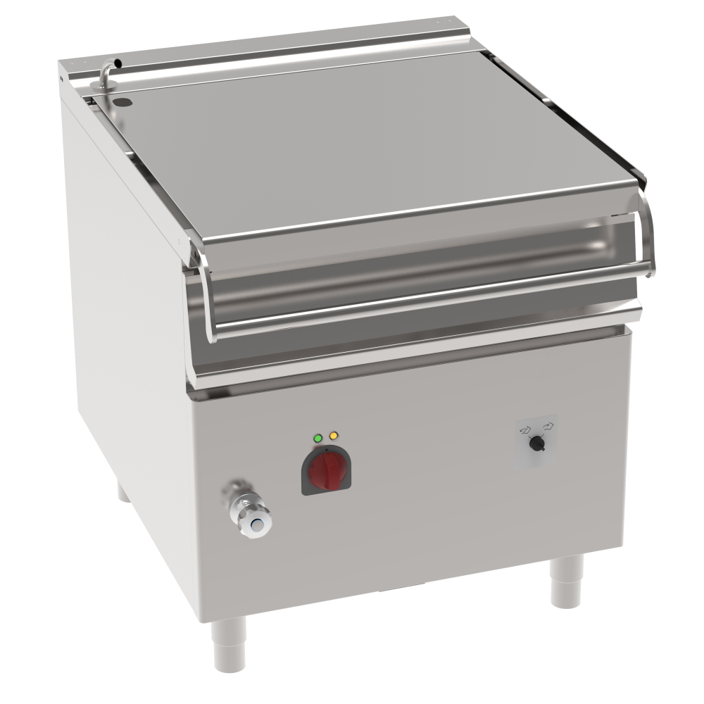 Electric titlting bratt pan 80 liters with engine - 800x900x900 mm - 10000 W 400/3V - 48391613 Euras
