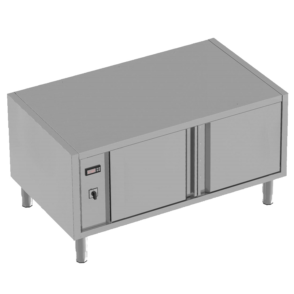 Hot reserve for food 2 doors gn 1/1 - 1200x700x600 mm - 2000 W 230/1V - 3812CG13 Eurast