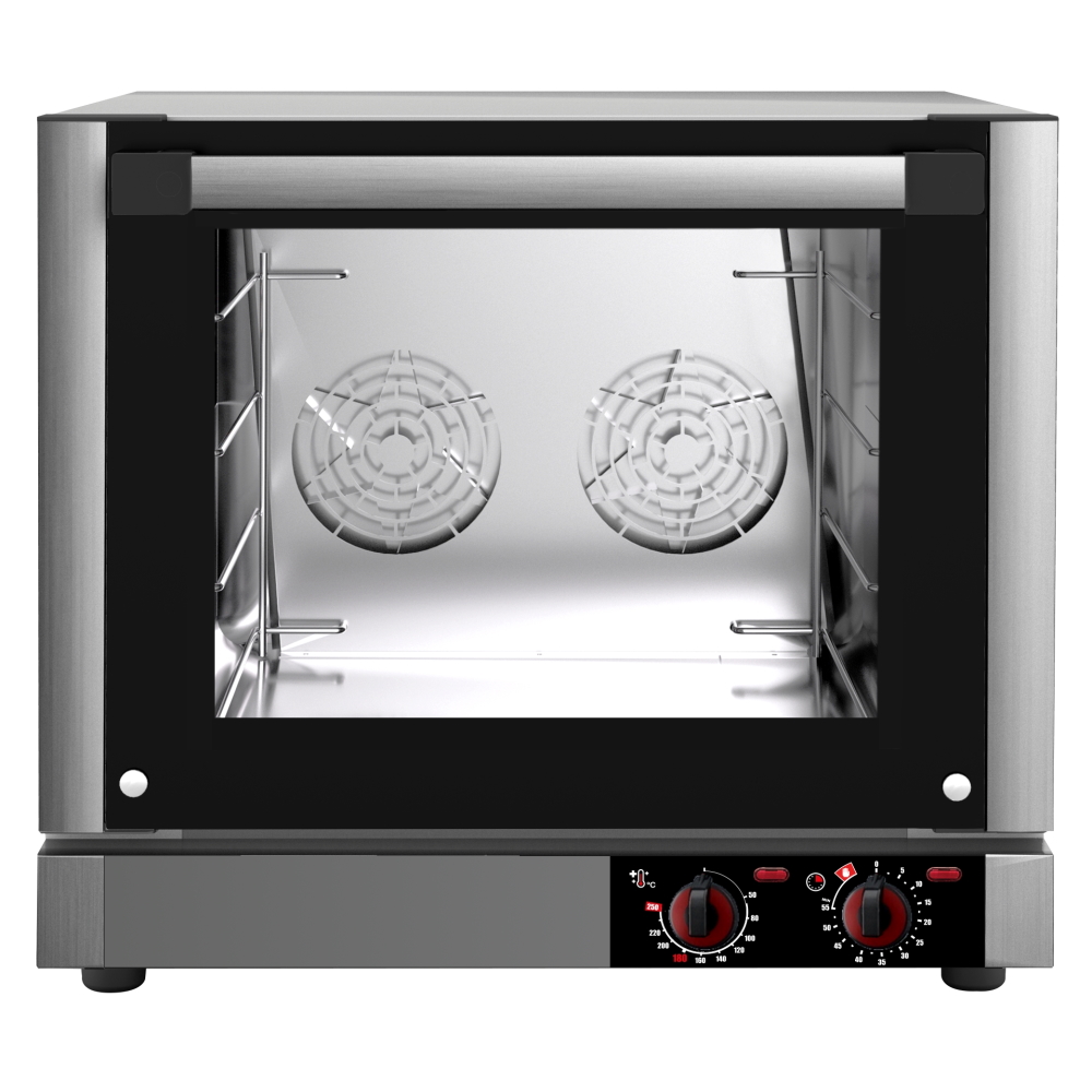Electric convection oven dir. 4 gn 2/3 or trays 430x340 - 590x675x540 mm - 3100 W 230/1V - 41225017 