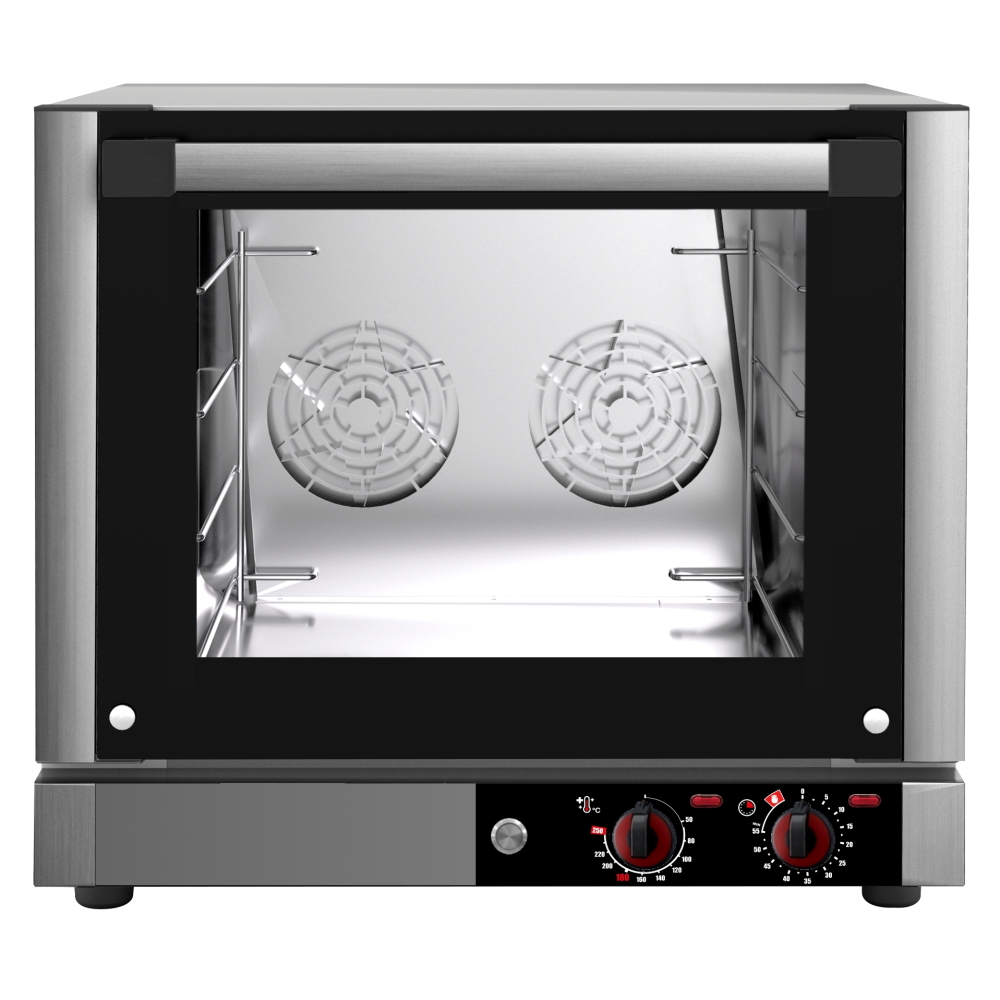 Electric convection oven dir. 4 gn 2/3 or trays 430x340 - 590x675x540 mm - 3100 W 230/1V - 41325017 