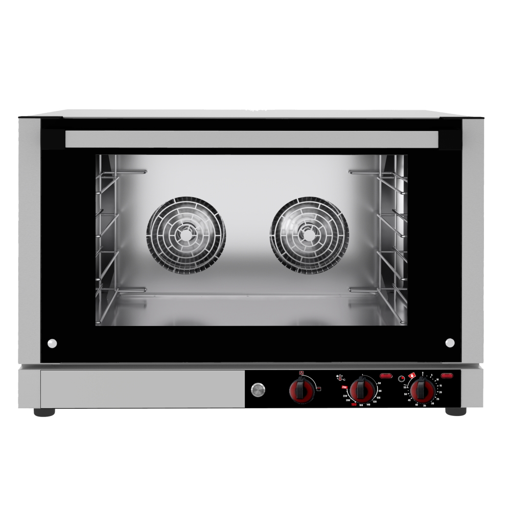 Electric convection oven dir. 4 gn 1/1 or trays 600x400 - 820x800x560 mm - 7700 W 400/3V - 41335017 