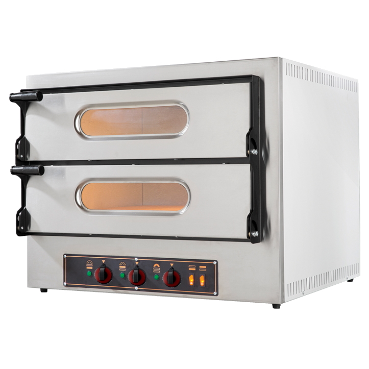 2 chamber electric pizza oven for 2 + 2 pizzas ø 360 - 740x600x600 mm - 4800 W 230/1V - 51200121 Eur