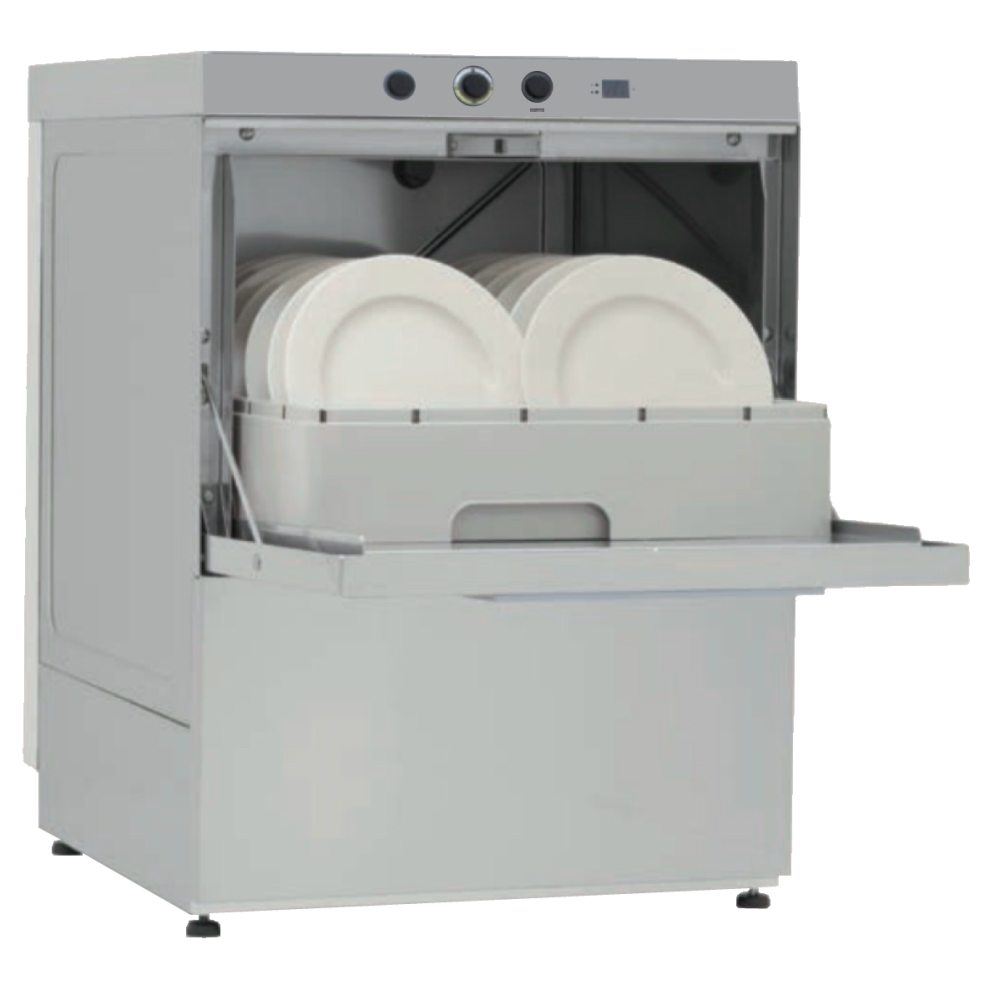 Industrial dishwasher 45x45 double wall - 530x555x715 mm - 3500 W 230/1V - 46263719 Eurast