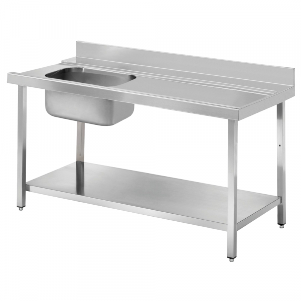 Mesa entrada derecha cupula con 1 seno lisa 1100x750x850 mm