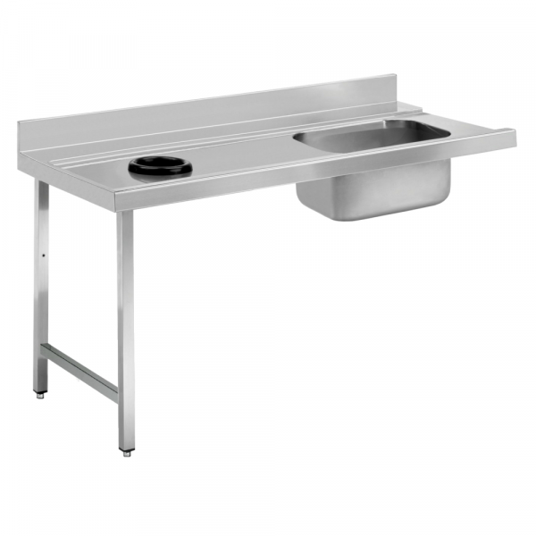 Mesa entrada izquierda cupula con aro de desbarace y 1 seno 1100x750x850 mm