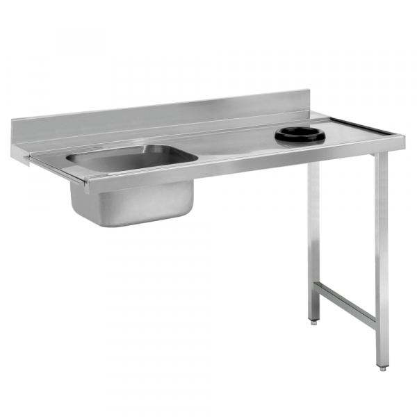 Mesa entrada derecha cupula con 1 seno y aro de desbarace 1100x750x850 mm