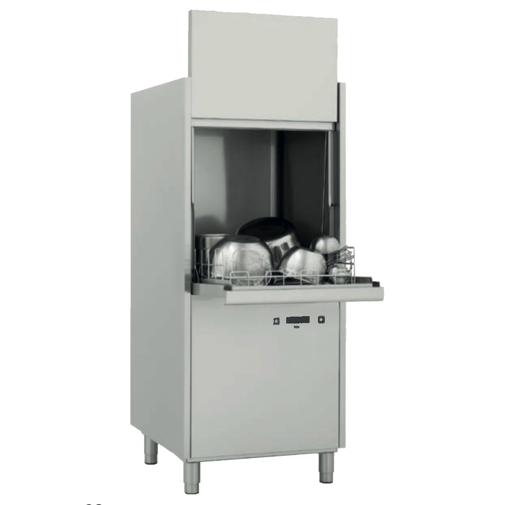 Pot-washer basket 560x630 - 720x780x1730 mm - 10500 W 400/3V - 28423CDD Eurast