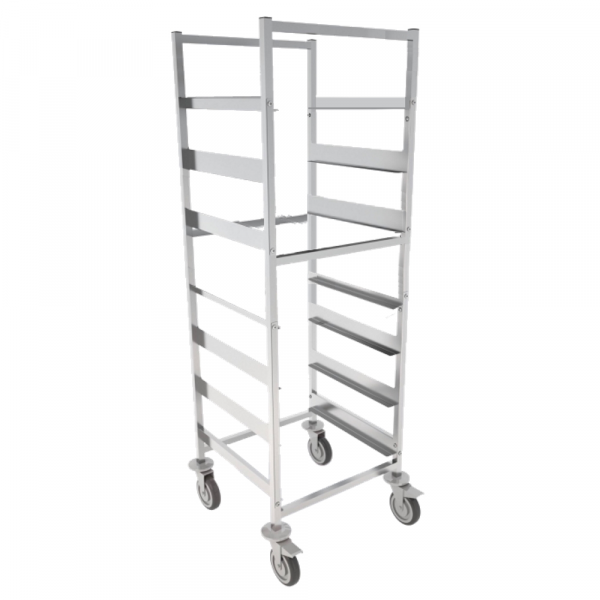 Carro para vasos self capacidad 7 cestas 500x500 625x640x1720 mm