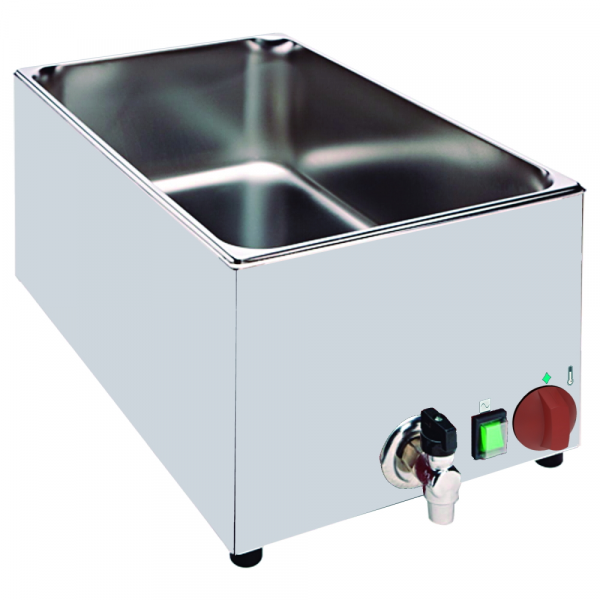 Electric bain marie with 4 gn 1/4 dessert pans - 340x570x260 mm - 1500 W 230/1V - 550041M8 Eurast