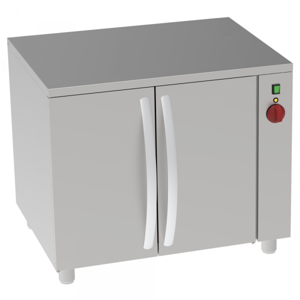 Electric central hot table for meals 2 doors - 860x670x800 mm - 2000 W 230/1V - 60939159 Eurast