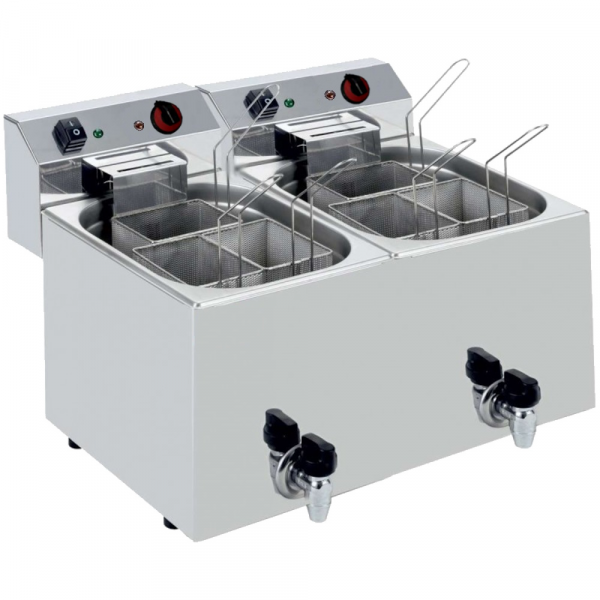 Electric pasta cooker  tabletop with 6 baskets - 530x460x370 mm - 6400 W 230/1V - 4477L77P Eurast