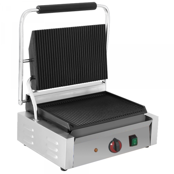 Grill hot plate 1 plate 360x240 and 1 grill - 430x365x210 mm - 2200 W 230/1V - 4402186P Eurast
