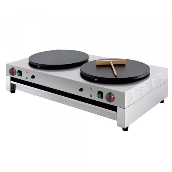 Electric crepe maker 2 plates of d=400 mm - 900x480x230 mm - 6000 W 230/1V - 441902CE Eurast