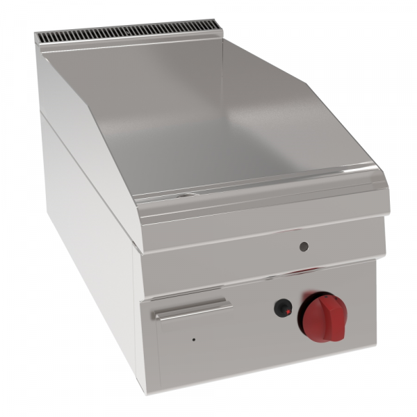 Gas iron hot plate 15 mm  smooth table top - 350x600x280 mm - 4 Kw - 30020311 Eurast