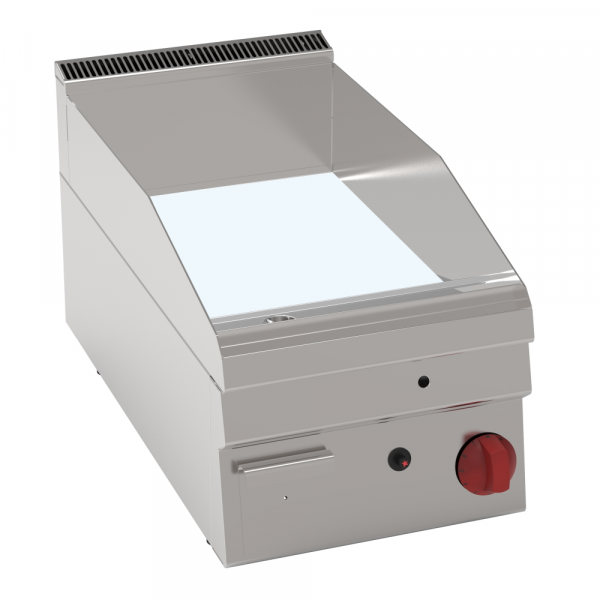 Gas hard chrome hot plate 15 mm  smooth table top - 350x600x280 mm - 4 Kw - 30220311 Eurast