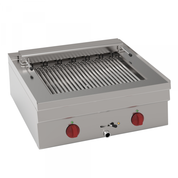 Barbacoa eléctrica-grill vapor de sobremesa 700x600x280 mm