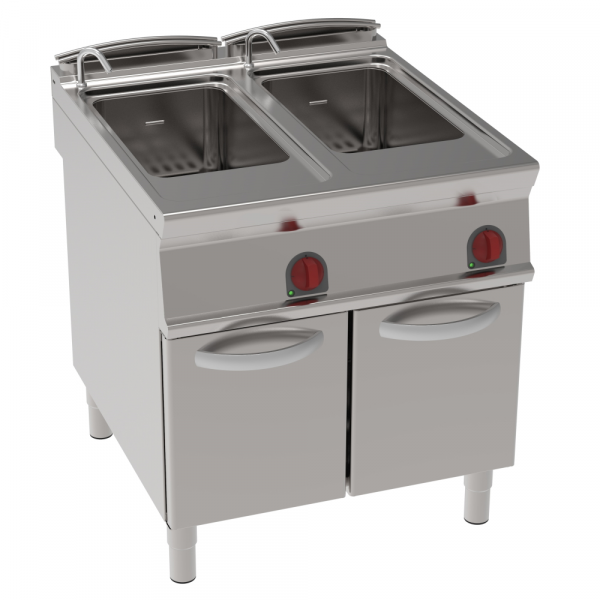 Electric pasta cooker  40+40 liters 2 doors - 800x900x900 mm - 18000 W 400/3V - 39102613 Eurast