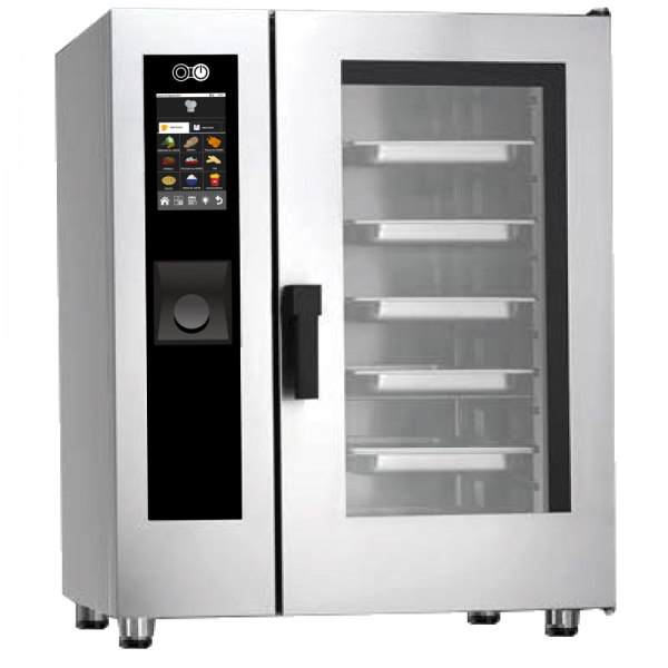 Gas direct steam-conv mixed oven with wash for 10 gn 1/1 - 860x800x1120 mm - 19 Kw + 700 W 230/1V - 