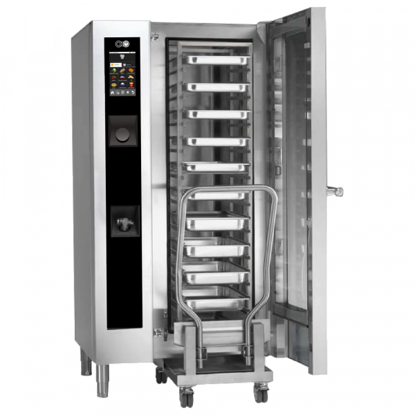 Electric direct steam-conv mixed oven with wash for 20 gn 1/1 - 1000x840x1850 mm - 30800 W 400/3V - 