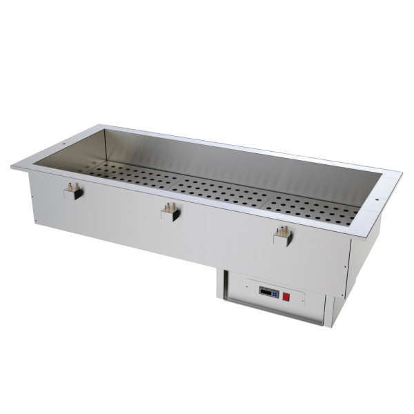 Dry hot well drop-in for 5 gn 1/1-100 - 1760x610x380 mm - 2800 W 230/1V - 110525M8 Eurast