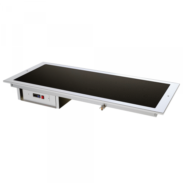 Smooth ceramic cooktop drop-in 4 gn 1/1 - 1430x610x200 mm - 1800 W 230/1V - 11043TPC Eurast