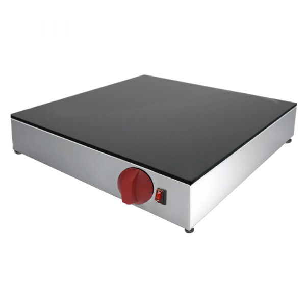 Glass ceramic hot plate on table top - 500x500x100 mm - 800 W 230/1V - 110255TC Eurast