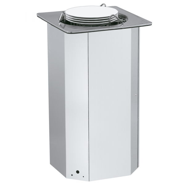 Dispensador nivel constante drop-in para 65 platos ø 310 caliente 460x460x800 mm