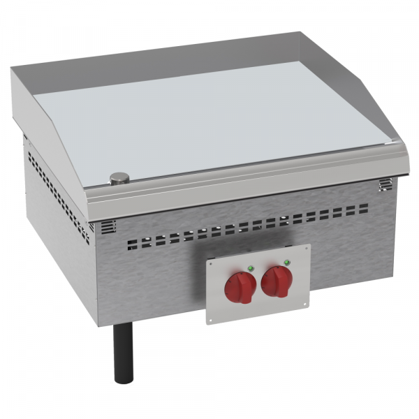 Electric frytop drop-in smooth surface (cd) - 700x600x210 mm - 7800 W 400/3V - 12420631 Eurast