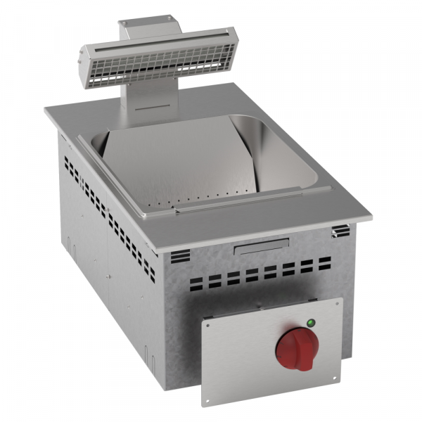 Electric chip scuttles gn 2/3-150 13 liters - 350x600x210 mm - 650 W 230/1V - 12430631 Eurast