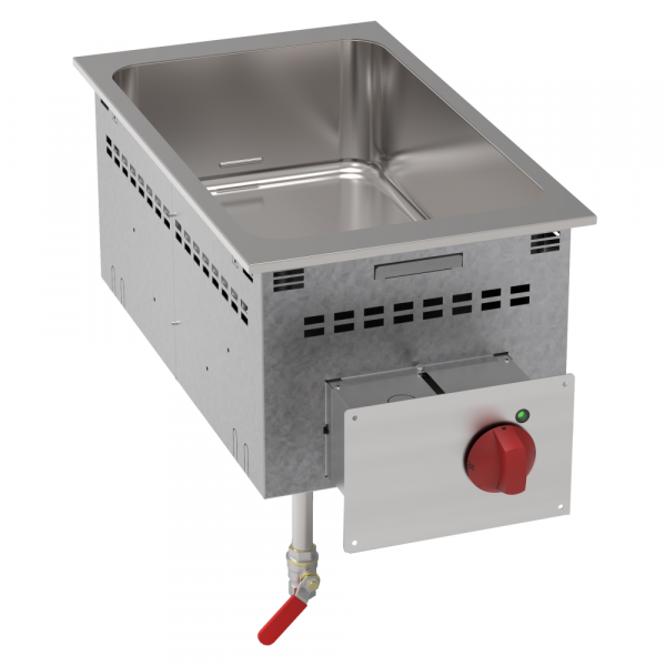 Drop-in / electric bain-marie gn 1/1 - 350x600x250 mm - 1300 W 230/1V - 12530631 Eurast