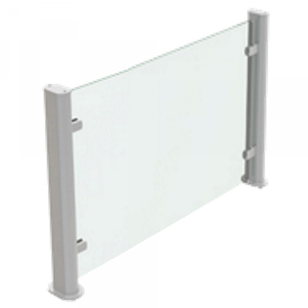 Glass protector drop-in 2 holders 1 glass - 1070x30x420 mm - 12517290 Eurast