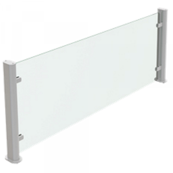 Glass protector drop-in 2 holders 1 glass - 1395x30x420 mm - 12512660 Eurast