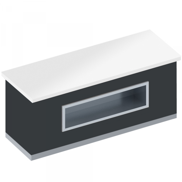 Neutral buffet wn finish - 1650x850x900 mm - 11246WN0 Eurast