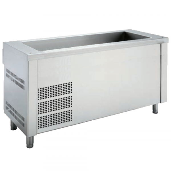 Cold display unit with self-service basin 3 gn 1/1-150 - 1200x700x850 mm - 350 W 230/1V - 10740330 E