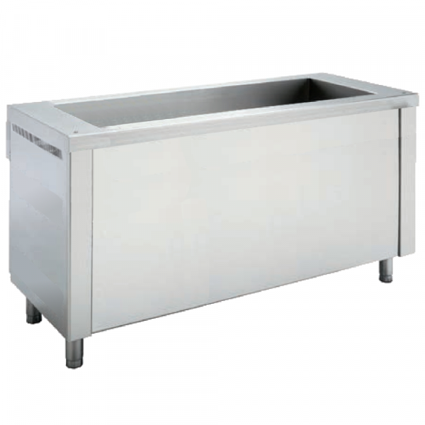 Hot furniture and bain marie 4 gn 1/1-150 central - 1600x700x850 mm - 2100 W 230/1V - 10984300 Euras