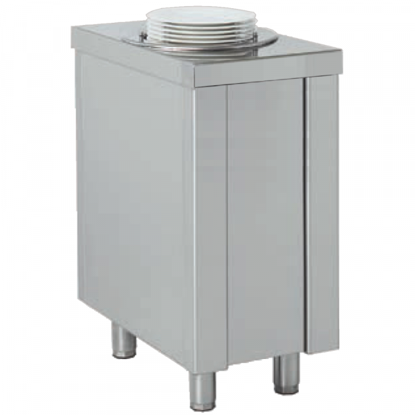 Self-service dispenser furniture 1 hot well 45 plates - 400x700x850 mm - 480 W 230/1V - 10936110 Eur
