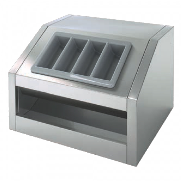 Self-service dispenser furniture bread and cutlery - 800x700x550 mm - 10752500 Eurast