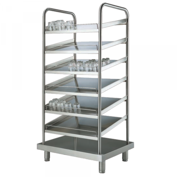 Self-service dispenser unit for cups - 800x700x1700 mm - 10743600 Eurast